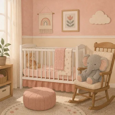 Soft Light Church Nursery with Plush Toys