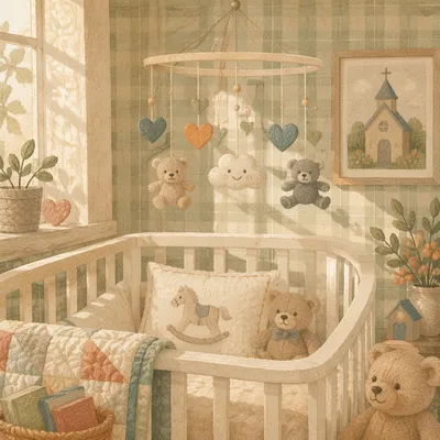 Soft Light Church Nursery Crib Corner