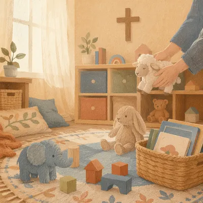 Soft Morning Light in Church Nursery