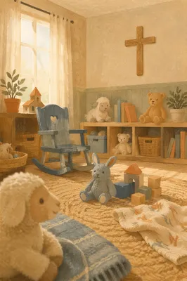 Quiet Church Nursery in Soft Morning Light