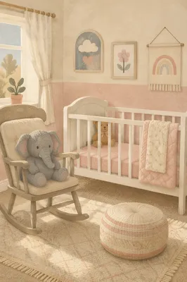 Soft Light Church Nursery with Infant Toys