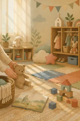 Soft Morning Light in Church Nursery