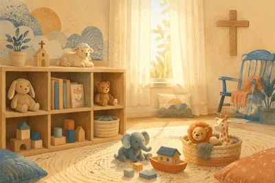 Soft Morning Light in Church Nursery