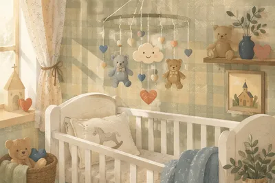 Soft Light Church Nursery Crib Toys