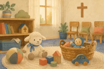 Soft Morning Light in Church Nursery