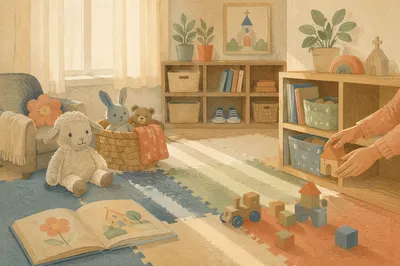 Soft Morning Light in Church Nursery