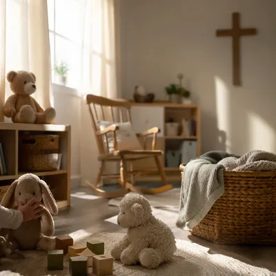 Soft Morning Light in Church Nursery