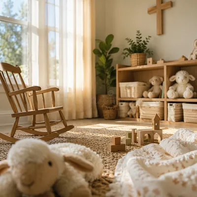Soft Morning Light in Church Nursery