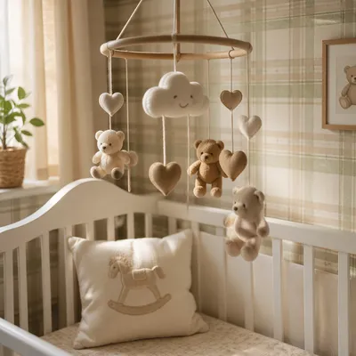 Soft Light Church Nursery Crib