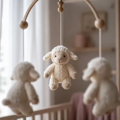 Soft Church Nursery Lamb Mobile