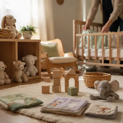 Peaceful Church Nursery Corner in Soft Light