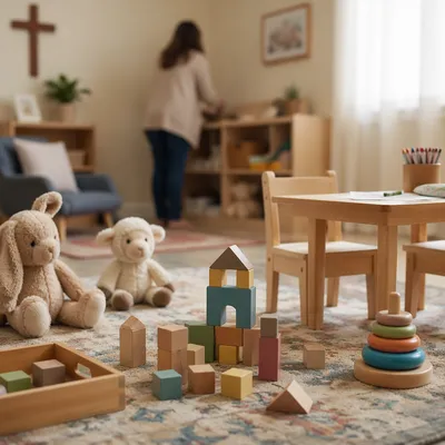 Calm Church Nursery with Soft Morning Light