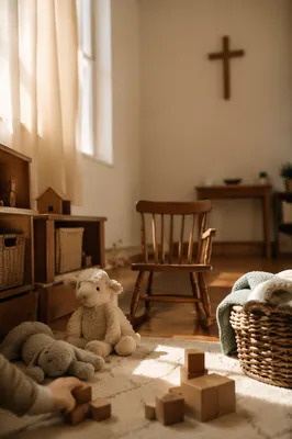 Soft Morning Light in Church Nursery