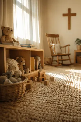 Peaceful Church Nursery in Morning Light