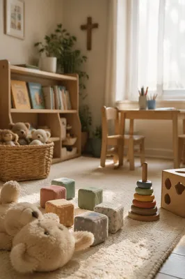 Peaceful Church Nursery Play Corner