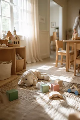 Peaceful Church Nursery with Soft Morning Light