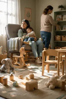 Sunlit Church Nursery with Toys