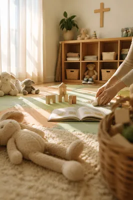 Quiet Church Nursery with Morning Light