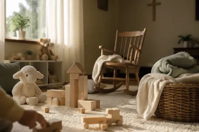 Soft Morning Light in Church Nursery