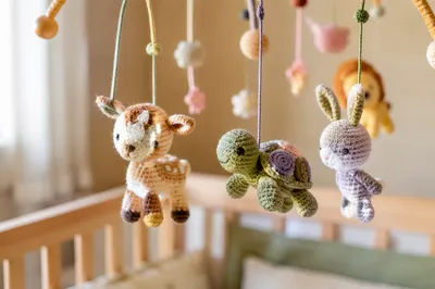 Handmade Nursery Mobile in Church Childcare Room