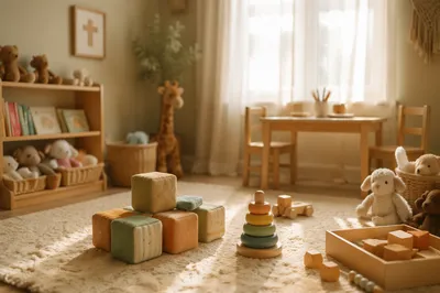 Peaceful Church Nursery Play Corner