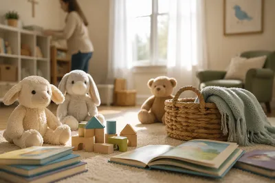 Warm Sunday Church Nursery Playroom