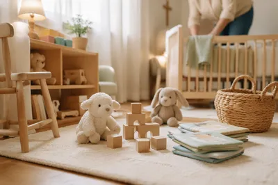 Peaceful Church Nursery with Soft Morning Light