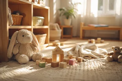 Peaceful Church Nursery with Soft Toys