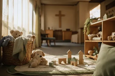 Quiet Church Nursery with Soft Toys