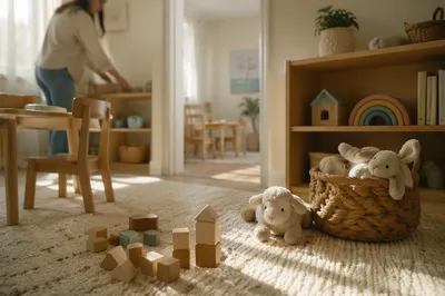 Peaceful Church Nursery With Soft Morning Light