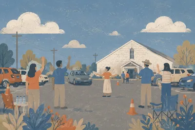 Church Parking Lot Welcome Team Sunday Morning