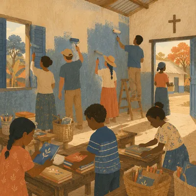 Church Partnership Renewing a Community Classroom