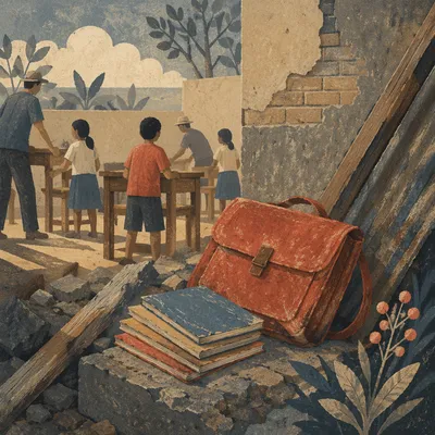 Church Partnership Rebuilding Rural School Scene