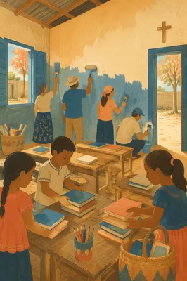 Church Partnership Renewing a Community Classroom