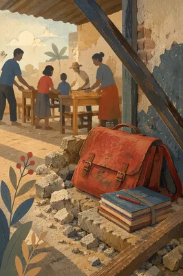 Church Partnership Rebuilding Rural School Classroom