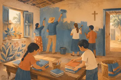 Church Partnership Supporting Community School Classroom