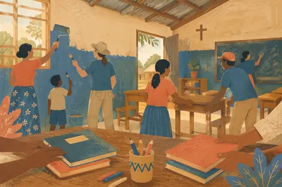Church Partnership Supporting Rural School Classroom