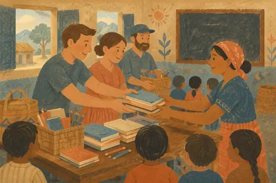 Church Partnership Supporting Rural School Supplies