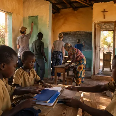 Church Partnership Supporting Rural School Classroom