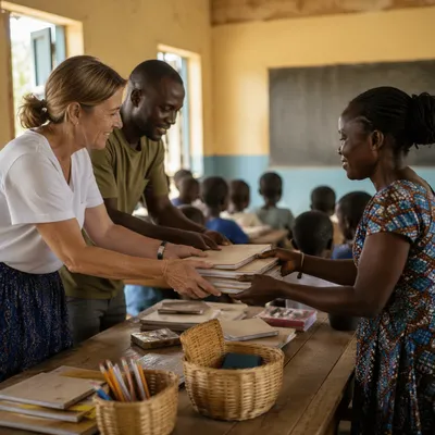 Church Partnership Supporting Rural School Supplies