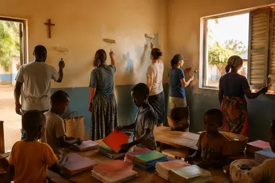 Church Partnership Renewing Community School Classroom