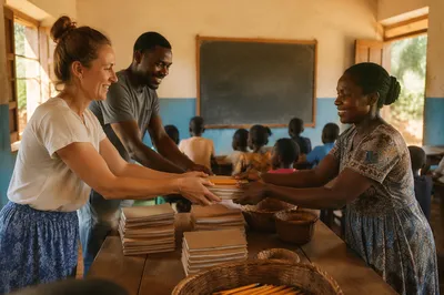 Church Partnership Supporting Rural School Supplies