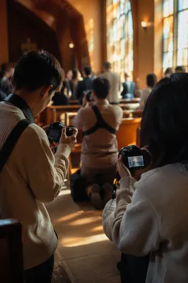 Church Photography Team Serving During Gathering