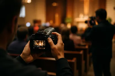 Church Photography Team During Community Service