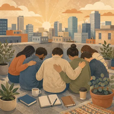 Church Planting Team Prayer at Sunrise