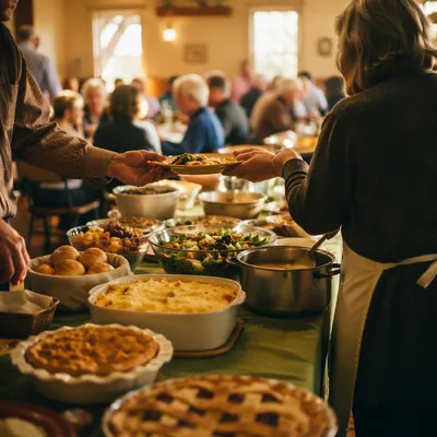 Welcoming Church Potluck Dinner Fellowship Hall