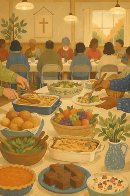 Welcoming Church Potluck Dinner Fellowship Hall