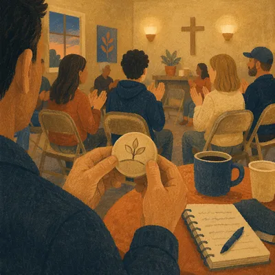 Hopeful Church Recovery Celebration at Dusk