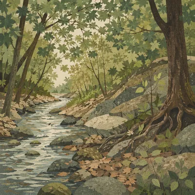 Peaceful Woodland Creek for Recovery Ministry