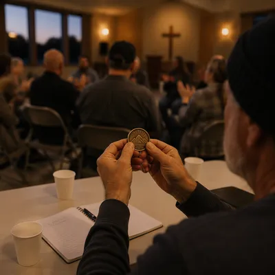 Celebrate Recovery Milestone in Church Fellowship Hall